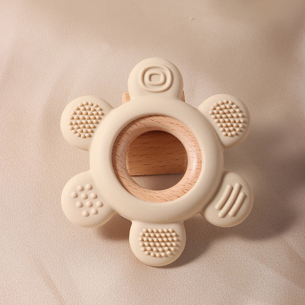 Wooden Teether Flower