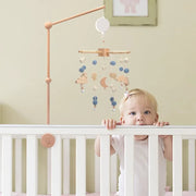 Baby Rattle Wooden Mobile Musical Bed Bell