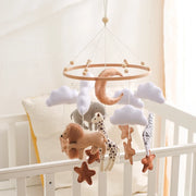 Baby Crib Wooden Bed Bell Rattle Toy