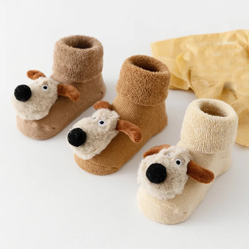 New cartoon warming baby socks