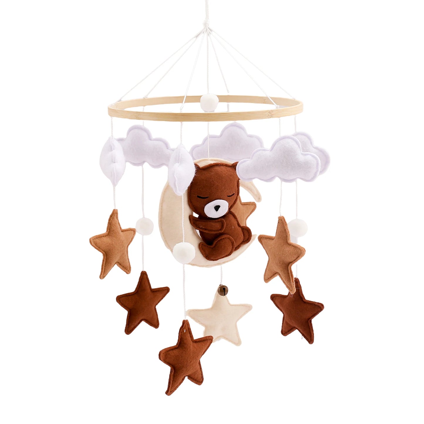 Wooden Mobile Bed Bell Crib Toy