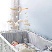 Moon and Clouds Cot Crib Toy