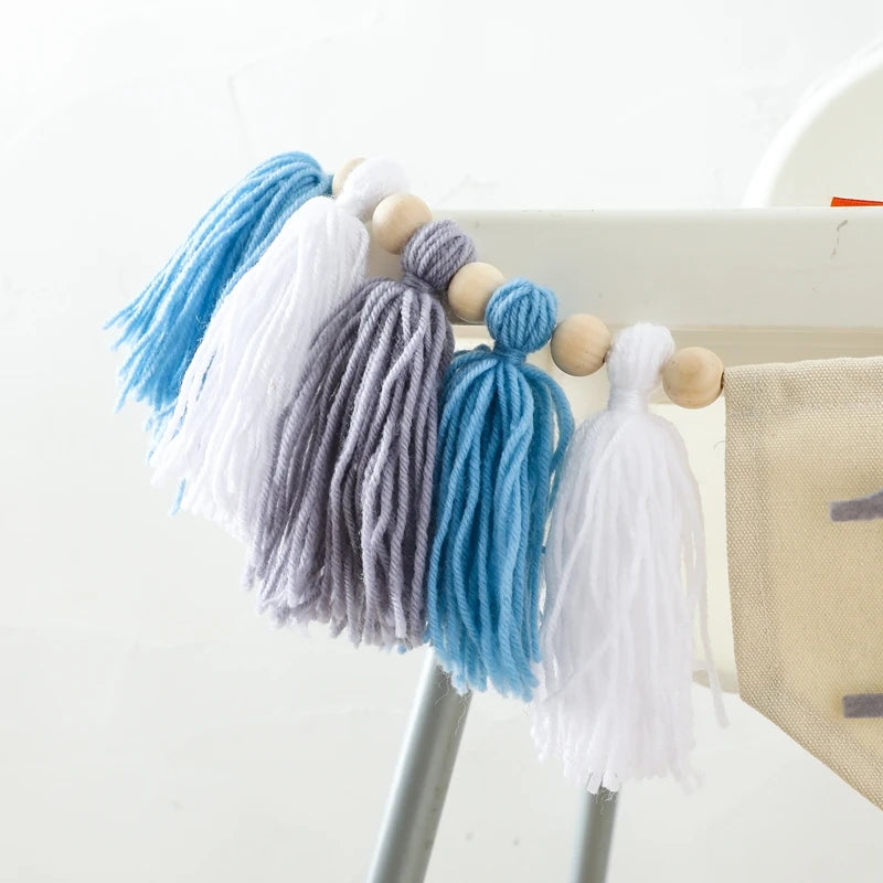Baby Birthday Party Handmade Banner Tassel
