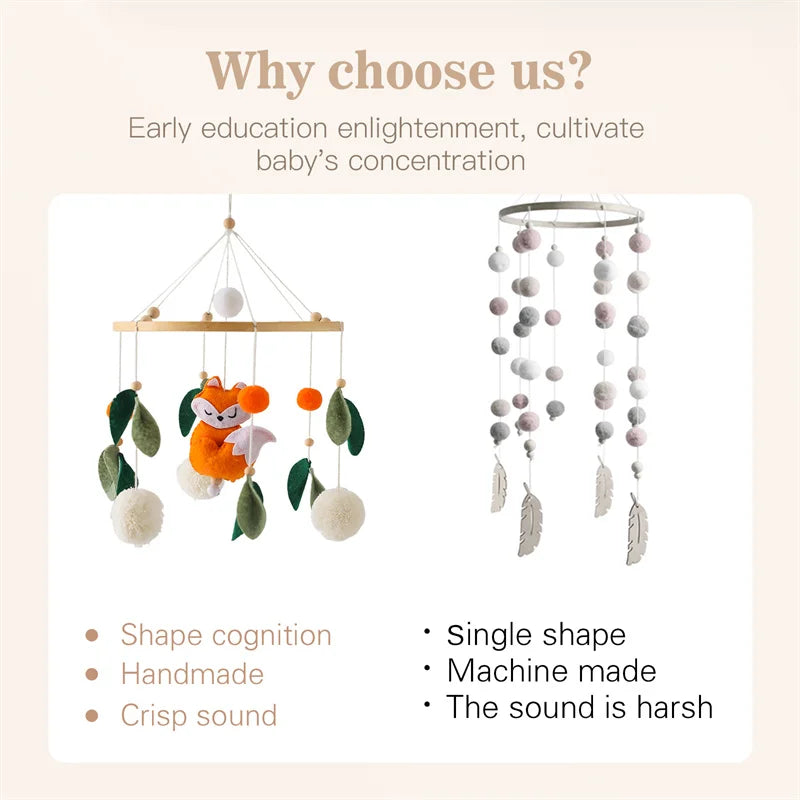 Musical Hot Air Balloon Crib Bed Bell