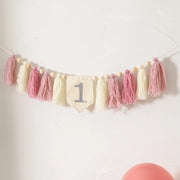 Baby Birthday Party Handmade Banner Tassel