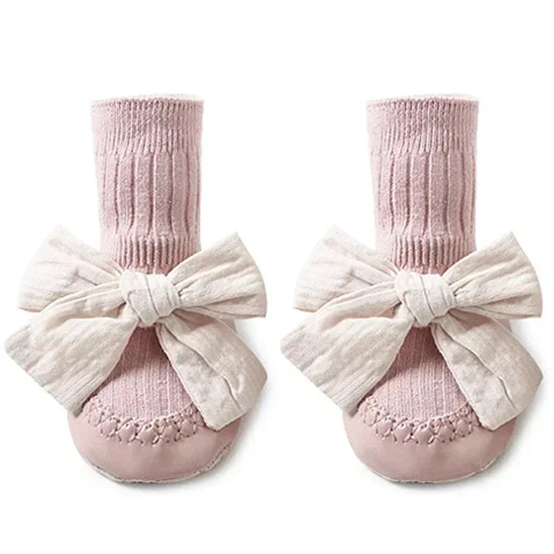 Baby Bow Middle Tube Shoes