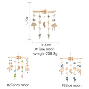 Baby Rattle Wooden Mobile Musical Bed Bell