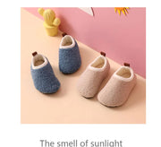 Solid Warm Kids Winter Home Shoes