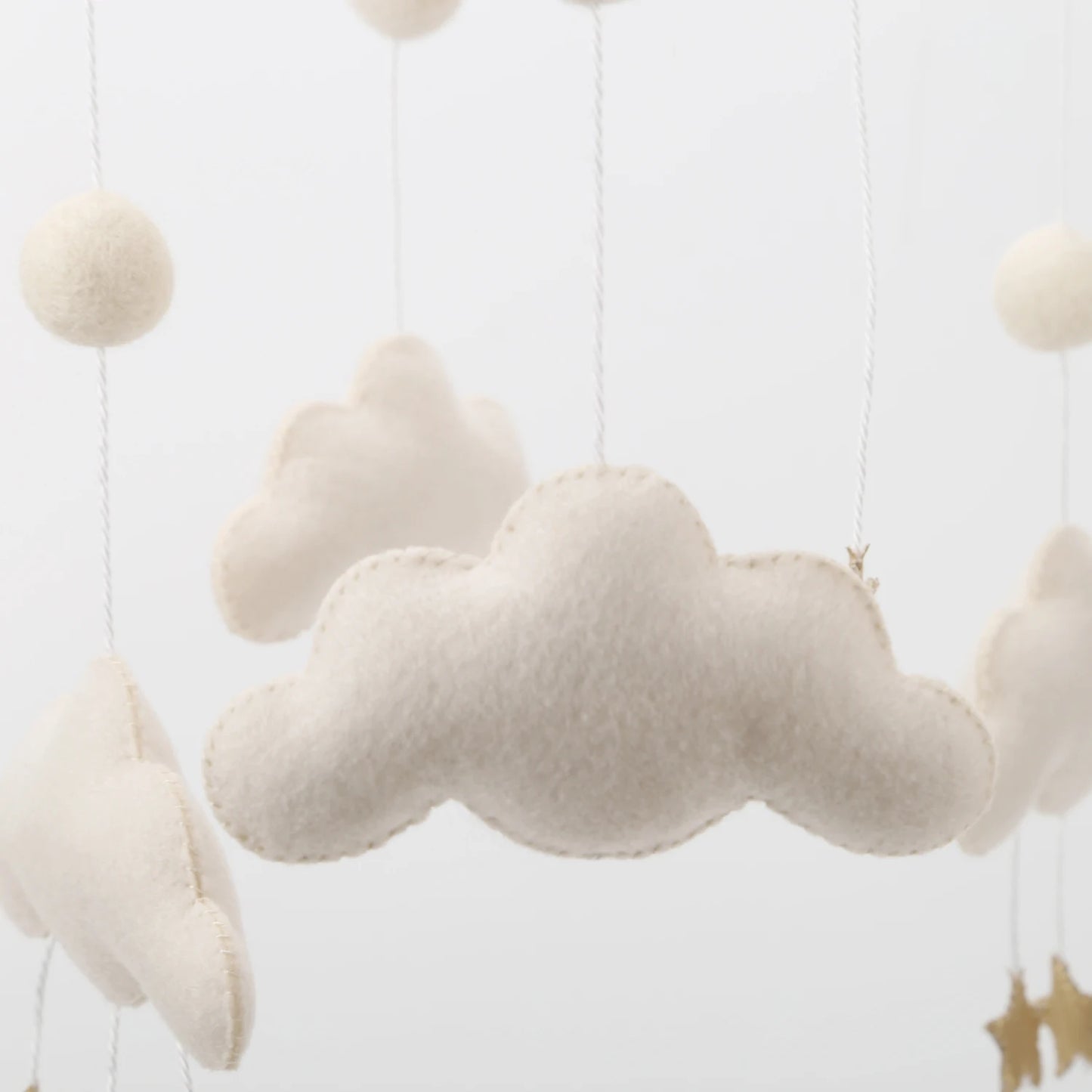 Moon and Clouds Cot Crib Toy