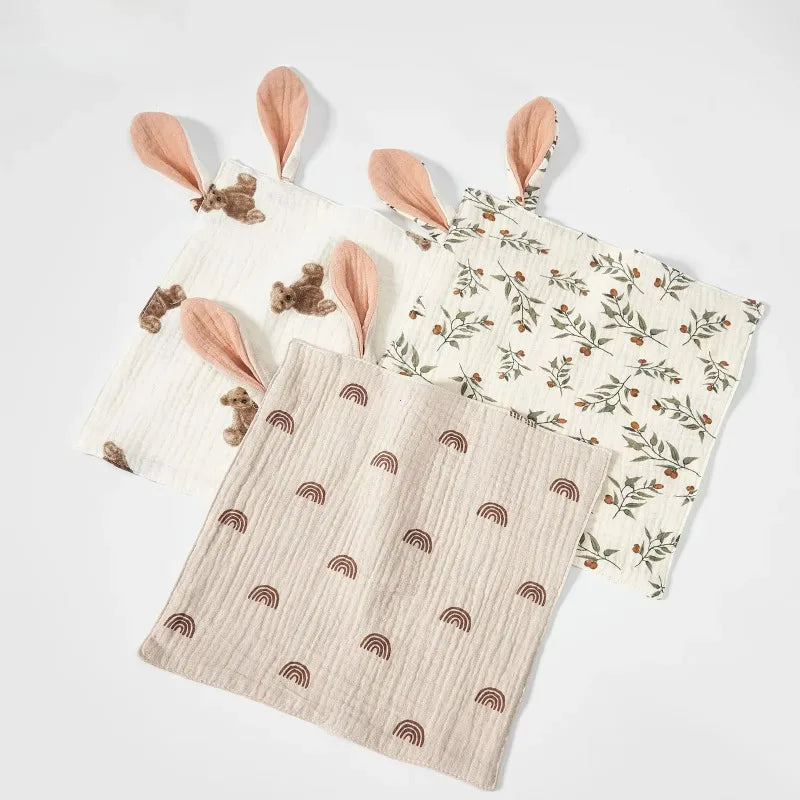 Cartoon Print Muslin Hand Face Towel