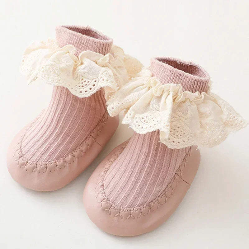 Baby Bow Middle Tube Shoes