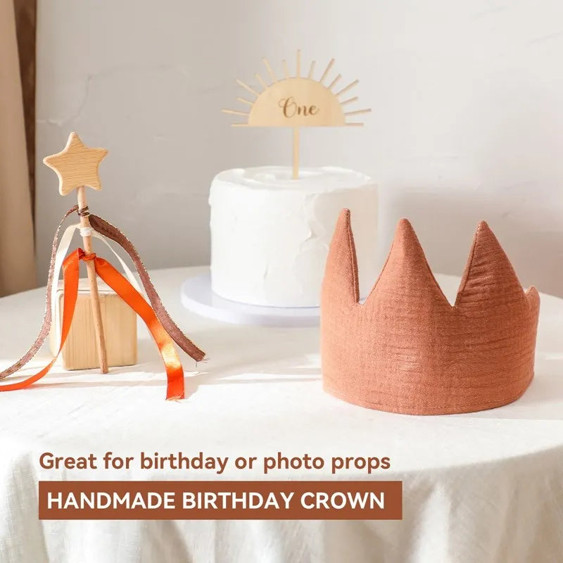 Birthday Crown Magic Wand Toy Banner