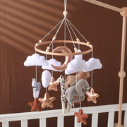 Baby Rattle Wooden Mobile Musical Bed Bell