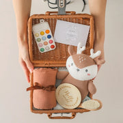 Milestone Card Crochet Rattle Teether Set