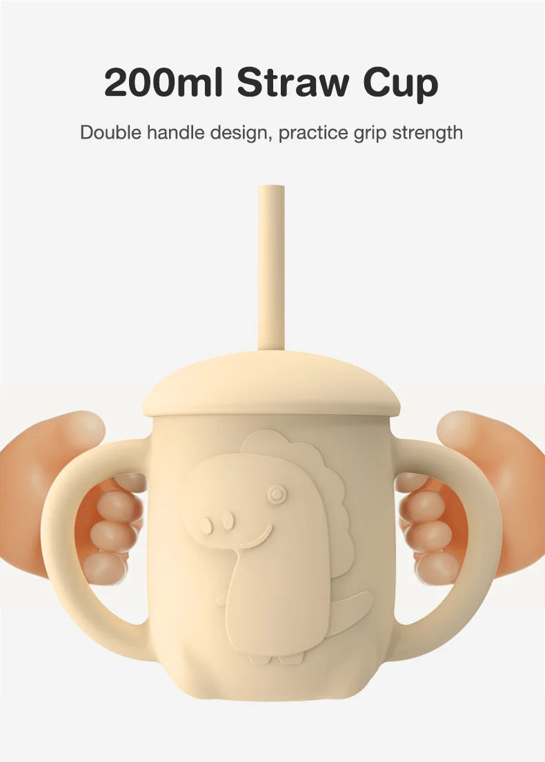 Baby Silicone Tableware Sucker Bowl Set