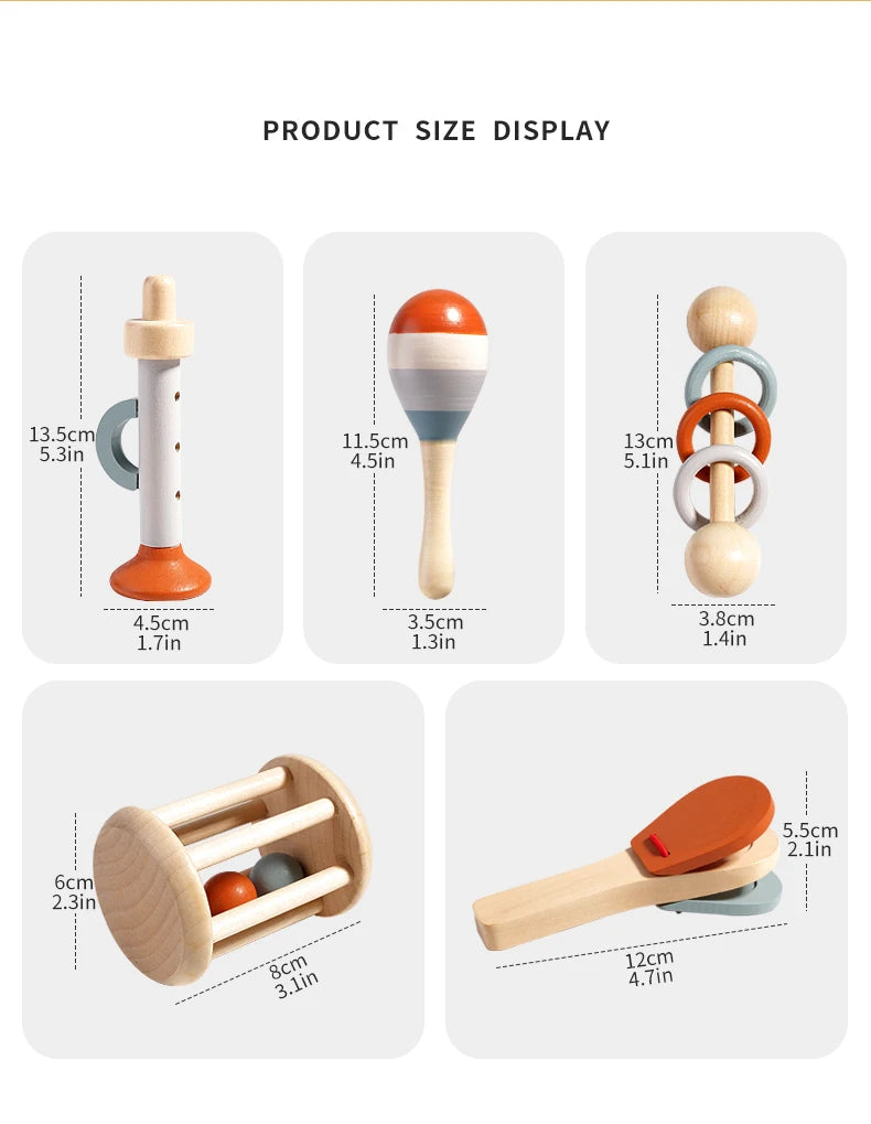 Wooden Gripping, Chewing Toy
