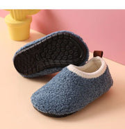Solid Warm Kids Winter Home Shoes