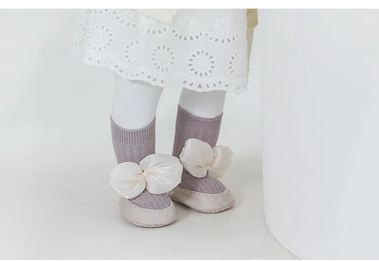 Baby Bow Middle Tube Shoes