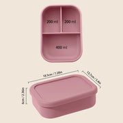 Lunch Box Three-Compartment Box