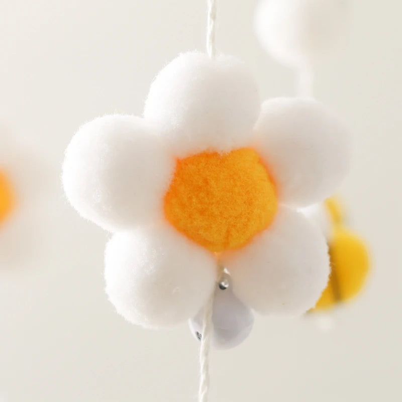 Baby Rattle Wooden Mobile Musical Bed Bell