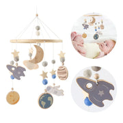 Wood Bed Bell Musical Rattles Toys