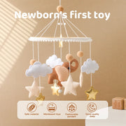 Baby Rattle Wooden Mobile Musical Bed Bell