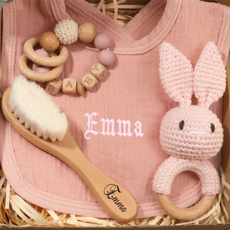 Personalized Baby Pacifier Teething Set