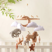 Baby Rattle Wooden Mobile Musical Bed Bell