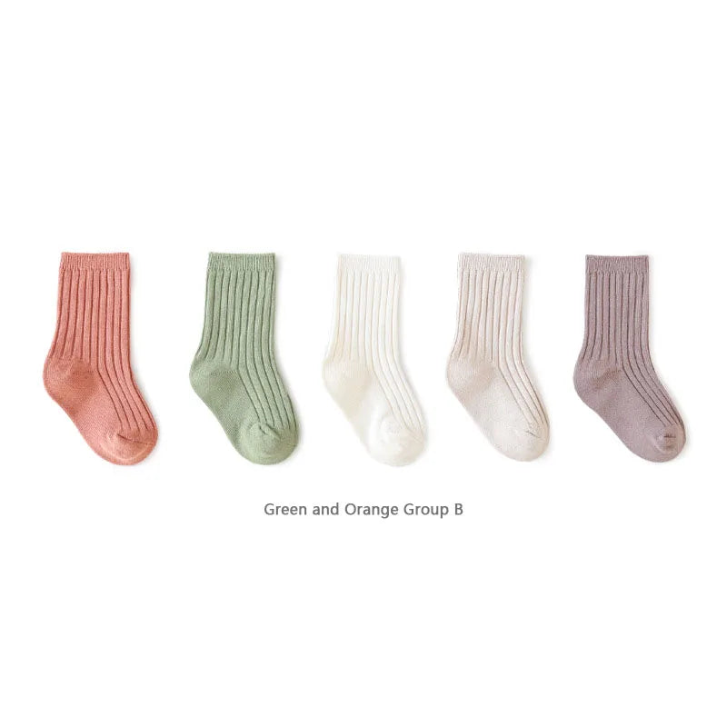 5 Pair Baby Breathable Socks