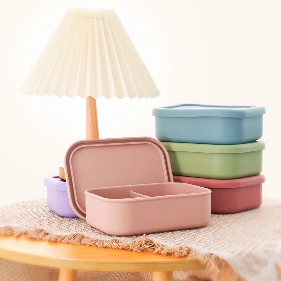 Lunch Box Three-Compartment Box