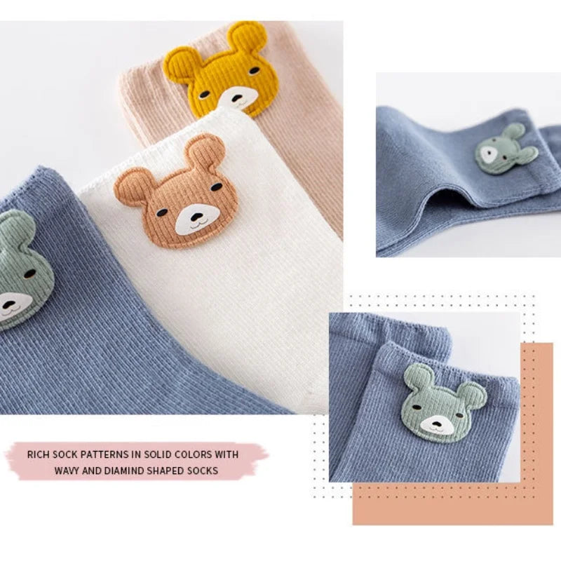 0-3 Years Kids Soft Cotton Socks