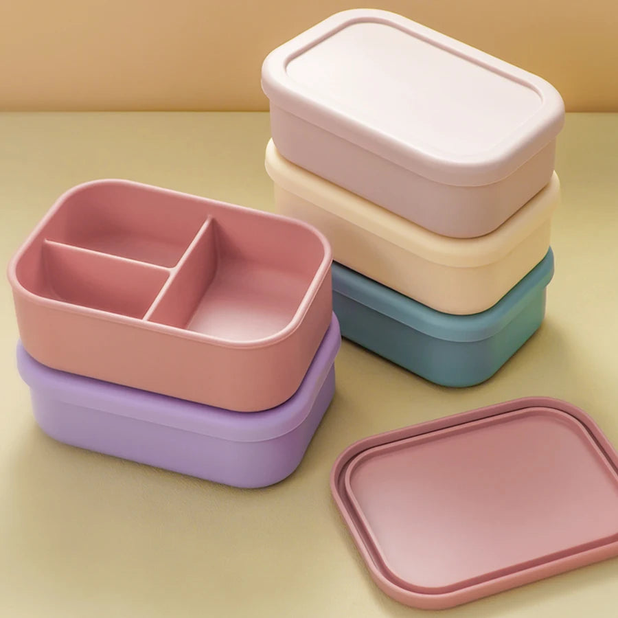 Lunch Box Three-Compartment Box