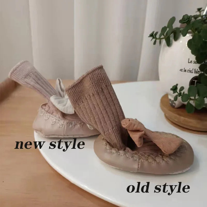 Baby Bow Middle Tube Shoes