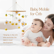 Baby Rattle Wooden Mobile Musical Bed Bell