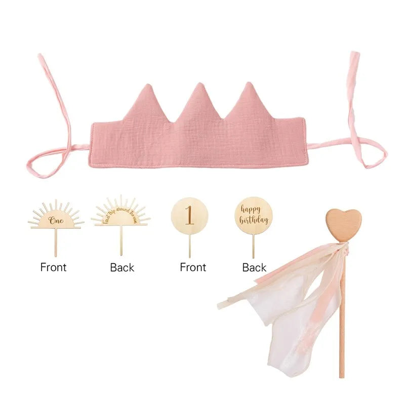 Birthday Crown Magic Wand Toy Banner