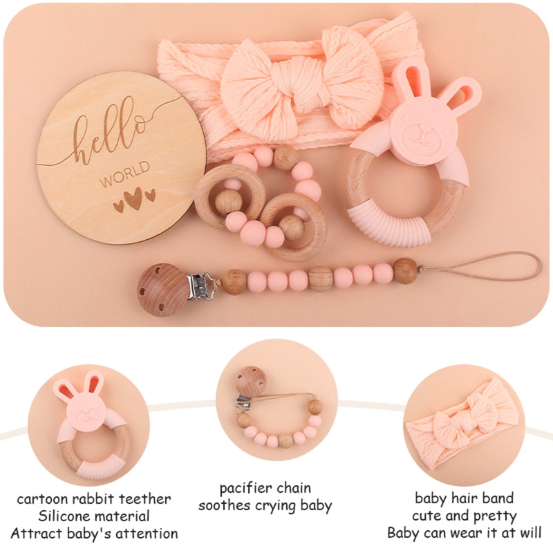 Newborn Bathing & Rattle Toy Set