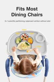 Baby Silicone Tableware Sucker Bowl Set