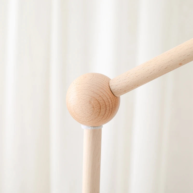 Crib Bell Toys Wooden Bracket