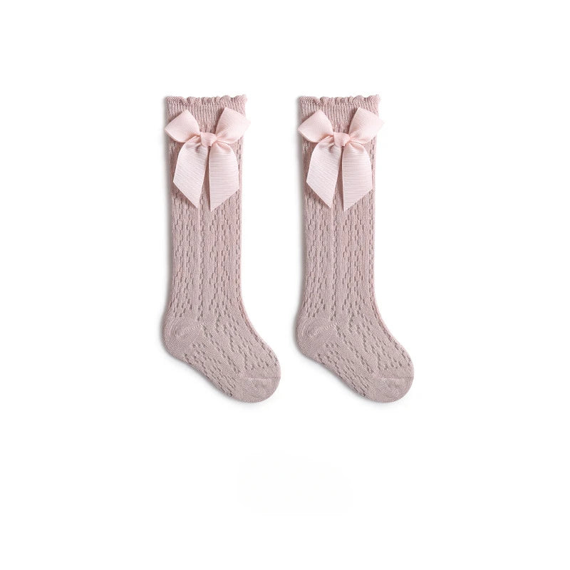 Summer Toddler Bow Long Sock