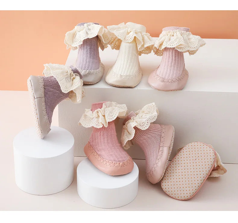 Baby Bow Middle Tube Shoes