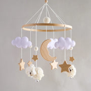 Baby Crib Wooden Bed Bell Rattle Toy