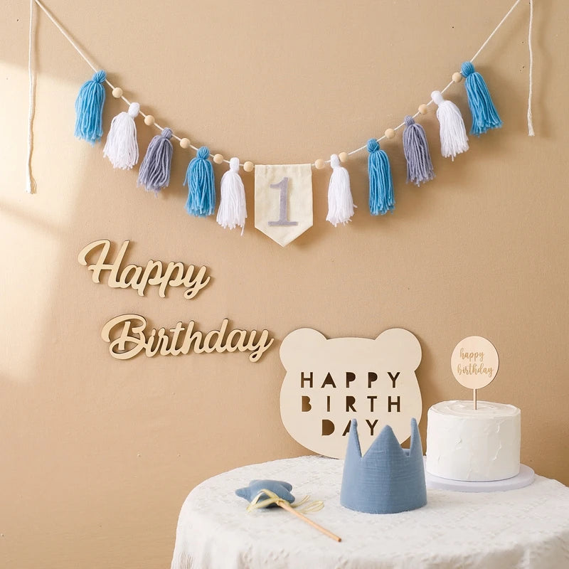 Baby Party Banner Tassel