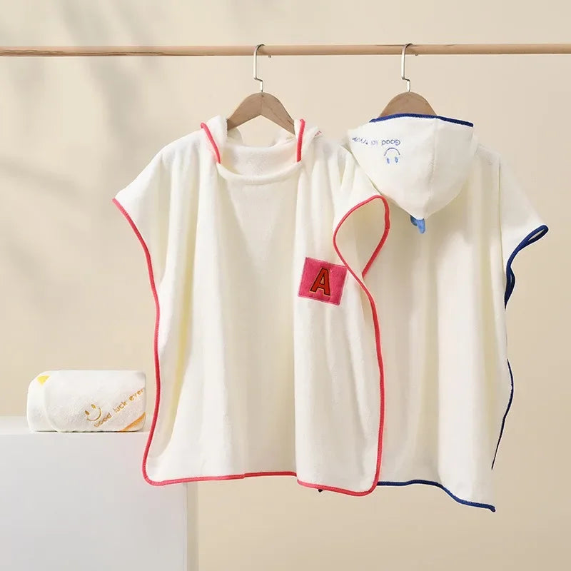 Children's Hooded Shower Bathrobe