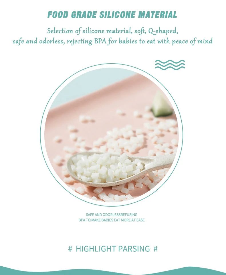 Silicone Dining Plate Suction Cartoon