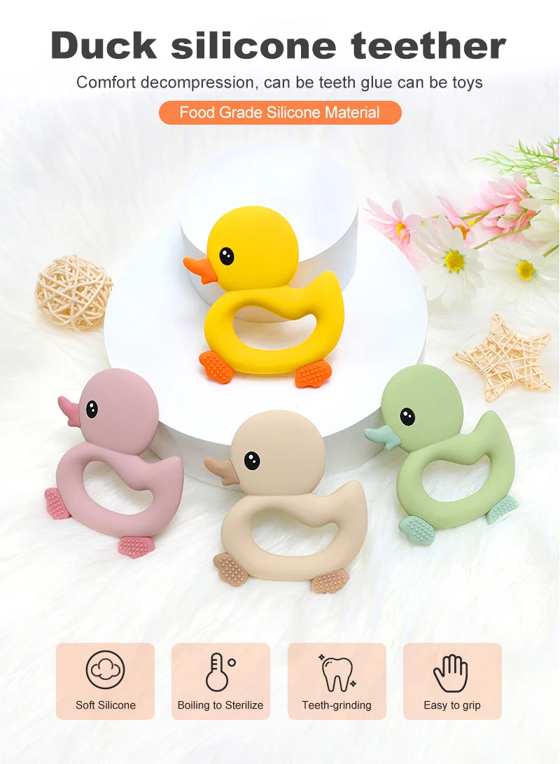 Duck Shaped Baby Teether