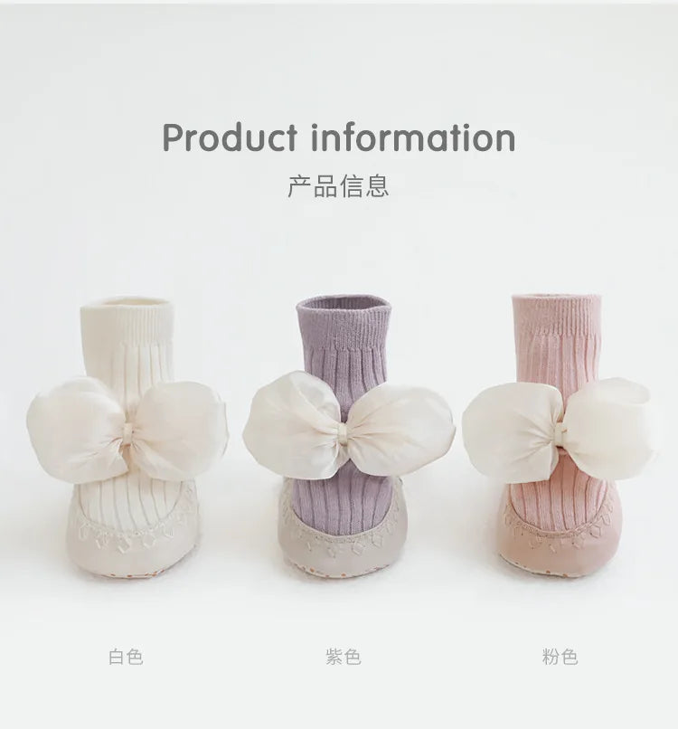 Baby Bow Middle Tube Shoes