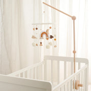 Crib Bell Toys Wooden Bracket