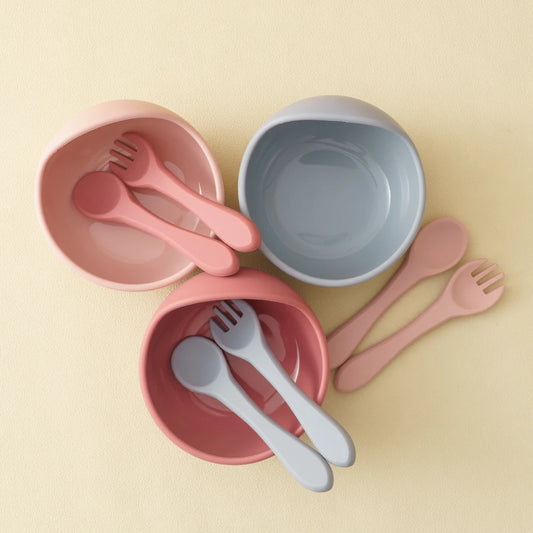 Baby Silicone Suction Feeding Bowls