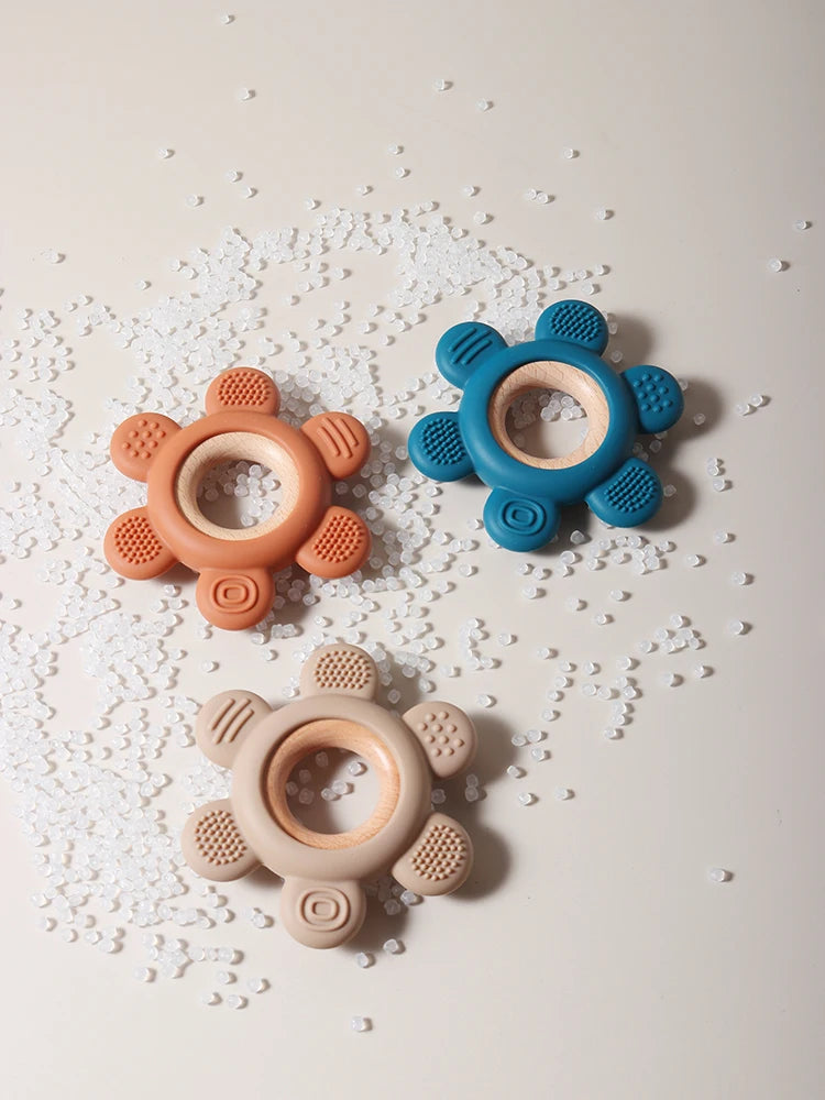 Wooden Teether Flower