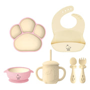 Baby Silicone Tableware Sucker Bowl Set